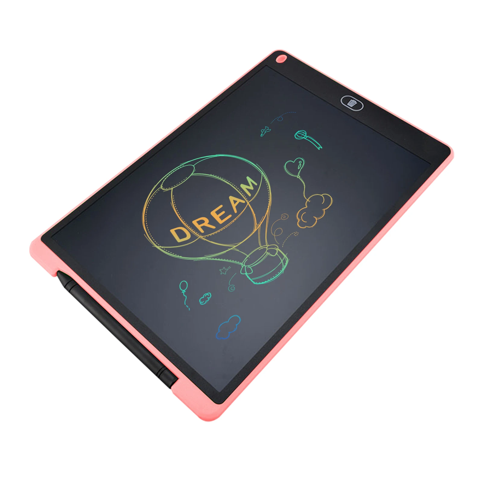 

12 Inch LCD Writing Tablet Electronic Digital Drawing Board Erasable Writing Pad Color Screen One-Click Erase with Lock Button