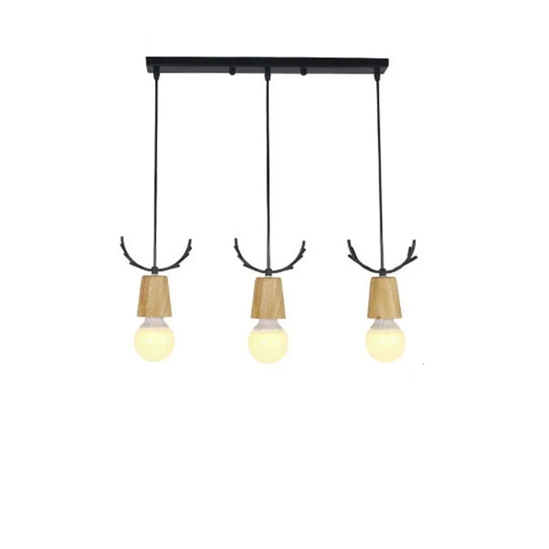 

Antler Meal Pendant Lamp Combination LED Pendant Lamp Restaurant Lamp Deer Head LED Lamp Living Room Dining Room Corridor Stairs