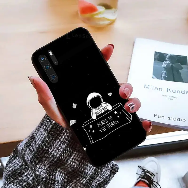 

astronaut Space Stars Milky Way Phone Case For Huawei honor Mate P 9 10 20 30 40 Pro 10i 7 8 a x Lite nova 5t