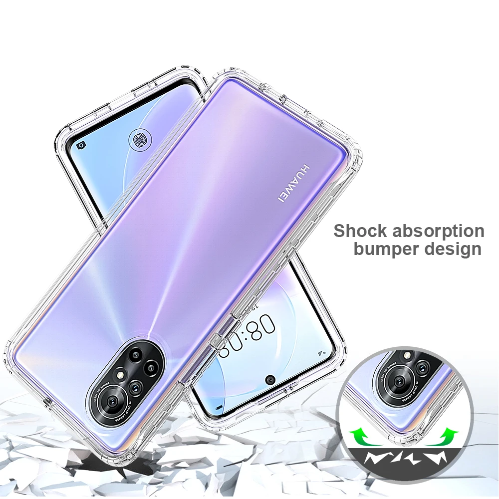full body clear case for huawei nova 8 5g cases shockproof tpu bumper flexible phone cases nova8 funda free global shipping