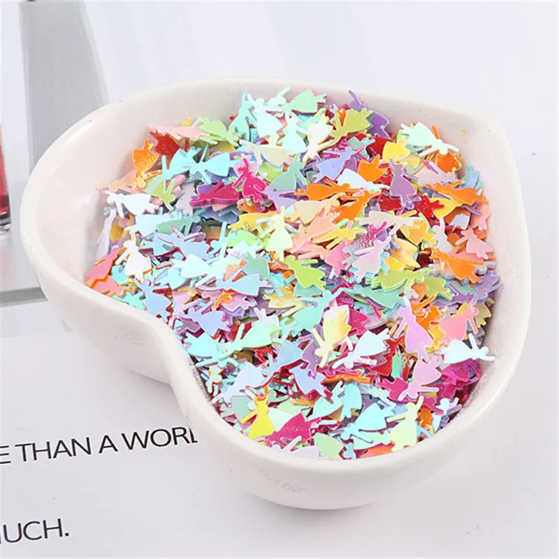 

1000Pcs/Lot 4x10mm Dancing Girls Shapes Sequins PVC Paillettes Mixed Colors Sequin DIY Wedding Sewing Lentejuelas Accessories