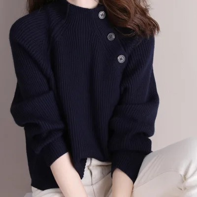 

Осенний женский свитер с длинным рукавом и круглым вырезом, контрастный лоскутный свитер, повседневная женская мода, СЕРЫЙ 22