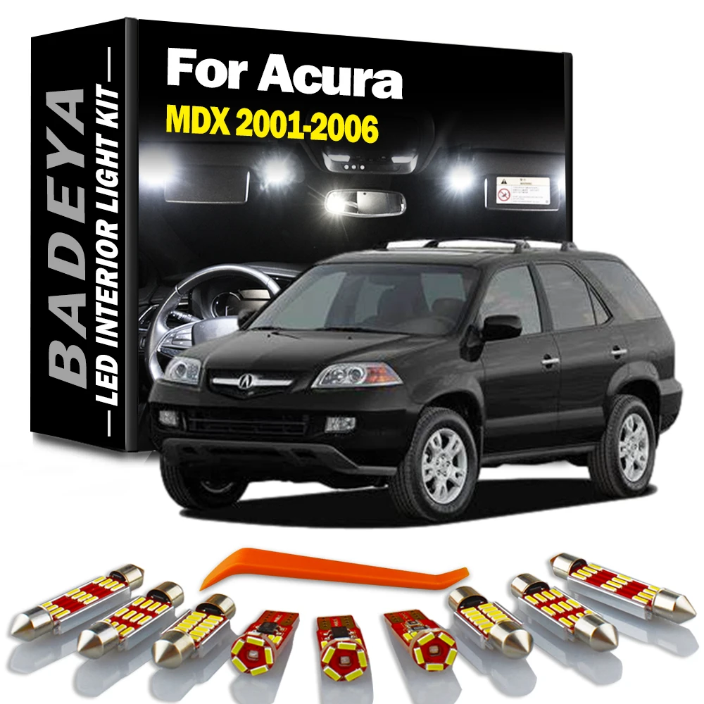 

BADEYA 15 шт. Canbus автомобильный фотокомплект для 2001 2002 2003 2004 2005 Acura MDX карта багажника подходящая купольная Лицензионная лампа