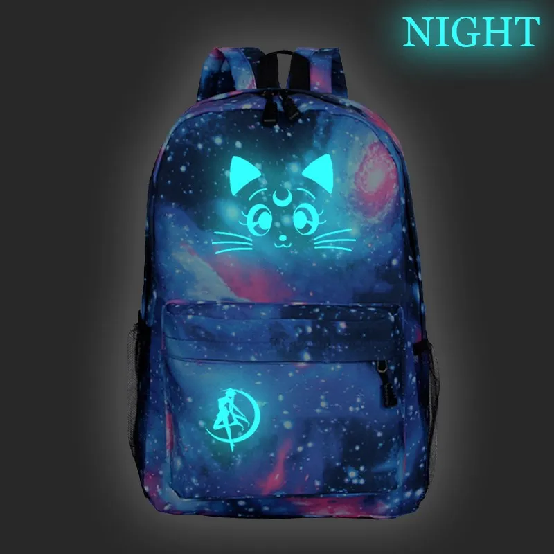 Рюкзак с аниме Сейлор Мун школьные ранцы для девочек и мальчиков повседневный