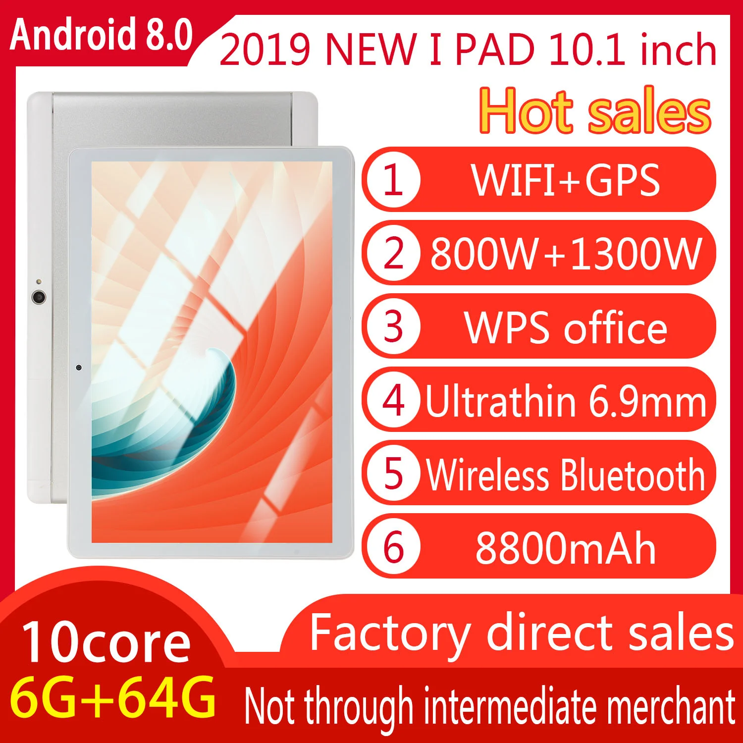 

Original genuine 10 core 6+64G Android 8.0 10.1 inch tablet PC suitable for office games