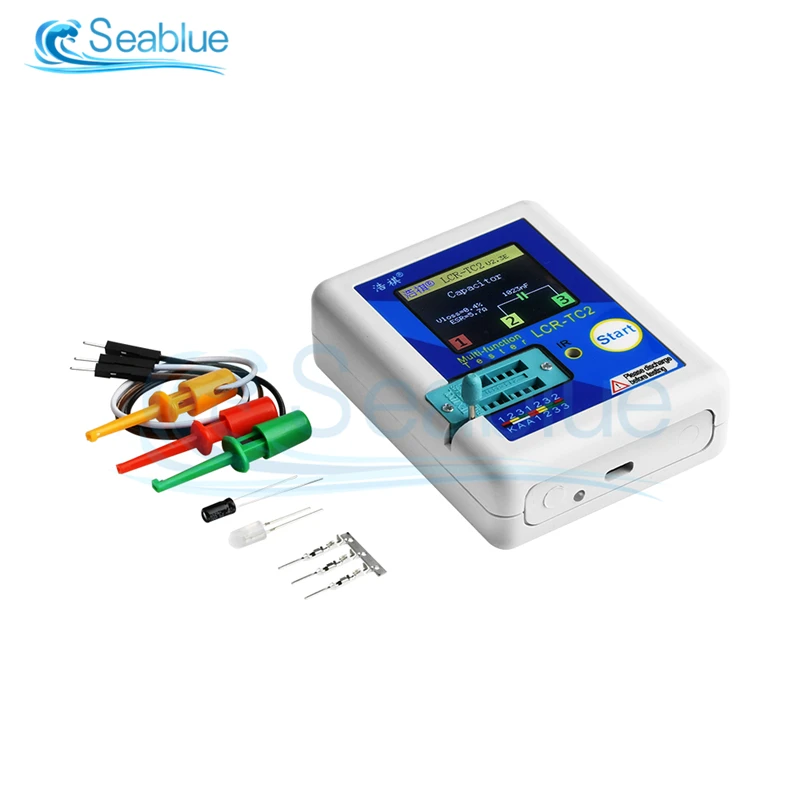 2021 Новый LCR TC2 прибор для проверки транзисторов мультиметр Диод Триод MOS/PNP/NPN