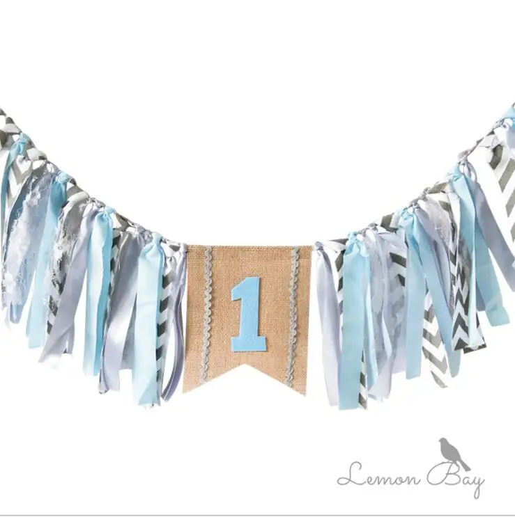 

Ins adult children's baby birthday card hanging flag table chair crown party dress up