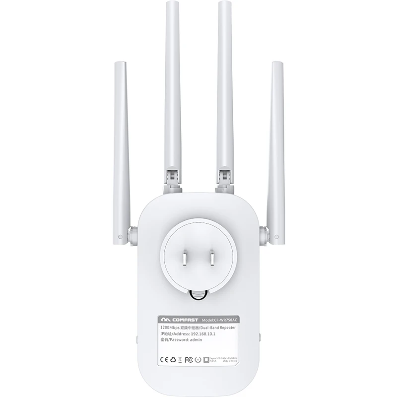 Wifi удлинитель двухдиапазонный 1200 Мбит/с Comfast CF-WR758AC Высокая Антенна беспроводная 2