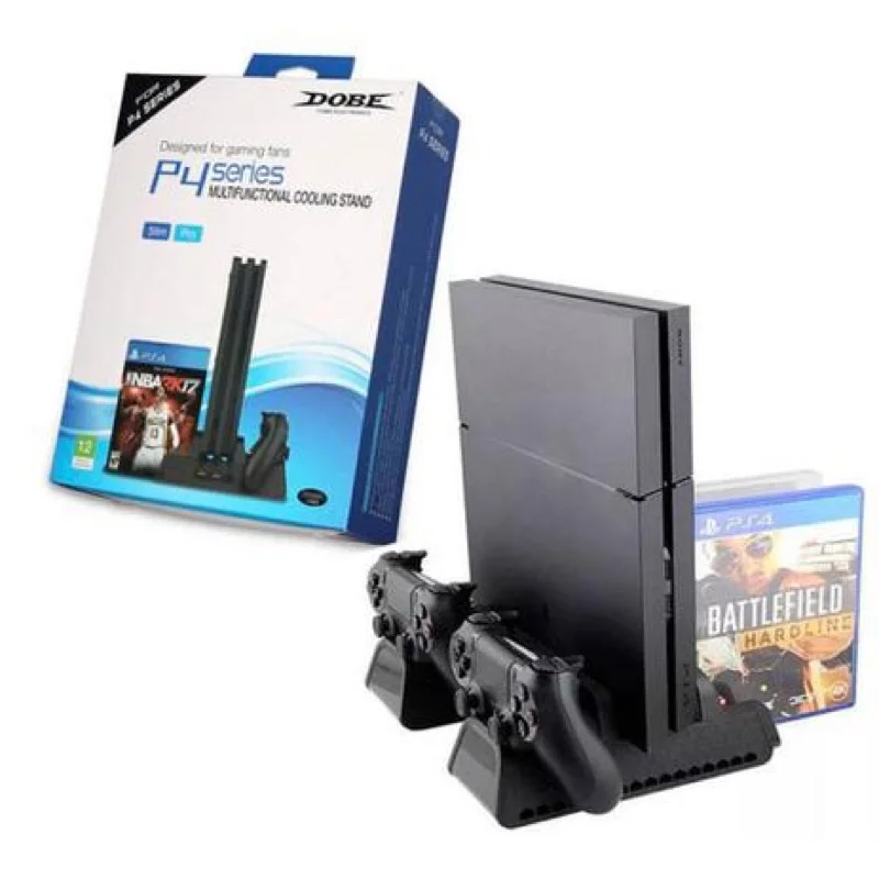 

Cooler Multifuncional Carregador Controle Play Ps4 Slim Pro