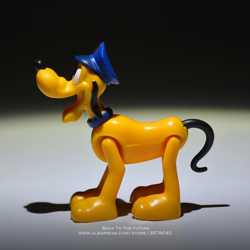 Disney Mickey Mouse sherif Pluto 7 см фигурка аниме украшение коллекция кукла мини-игрушка