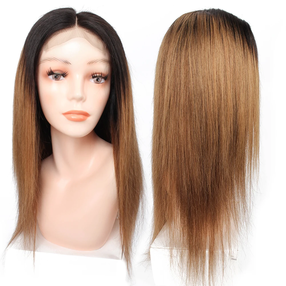 Парик с кружевной застежкой 4x4 качественный парик из человеческих волос Remy