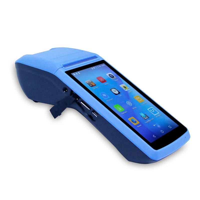 

Handheld Android 8.1 Pos Terminal Printer With Bluetooth Thermal Receipt Printer 3G WiFi Mobile Order POS Terminal