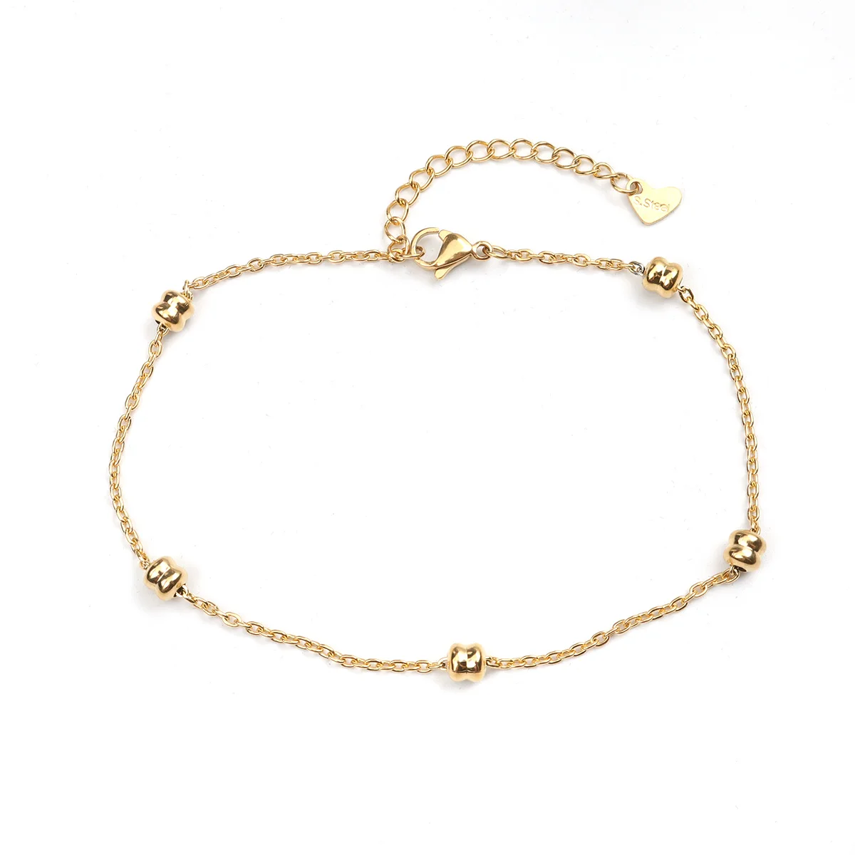 

304 Stainless Steel Anklet Fashion on the leg Anklets Bracelet For Women Summer Beach Barefoot Jewelry 23.5cm long , 1 Piece