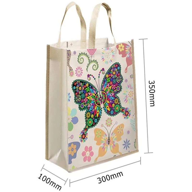 Многоразовая сумка-тоут с алмазной живописью складная сумка для покупок из