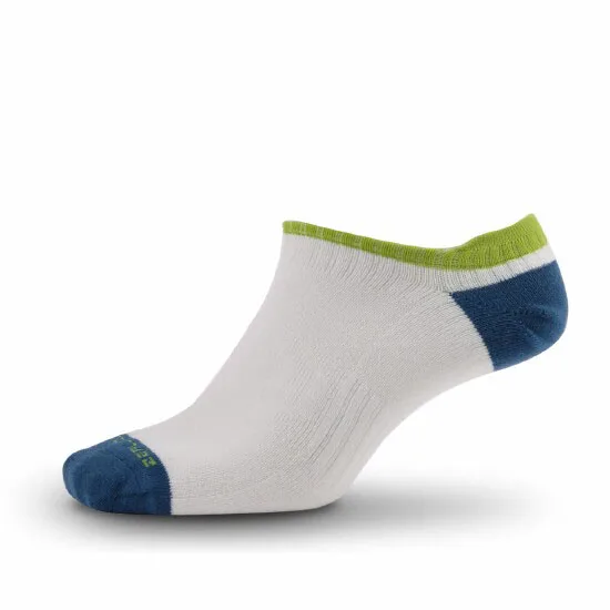 2 pair white blue Спортивные носки для бега, женские носки ZEALWOOD из мериносовой шерсти, антиблистерные походные носки, 2/6 пар - Цвет: 2 pair white blue