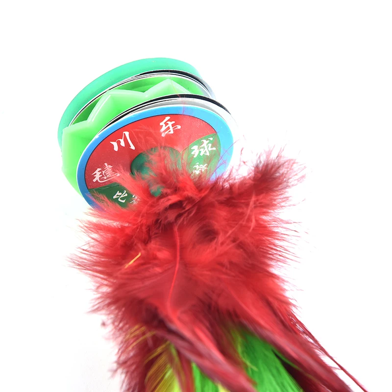 

China Jianzi Footbal Foot Kick Handwheel Fancy Goose Feather Shuttlecock Fitness Entertainment For Physical Exercise