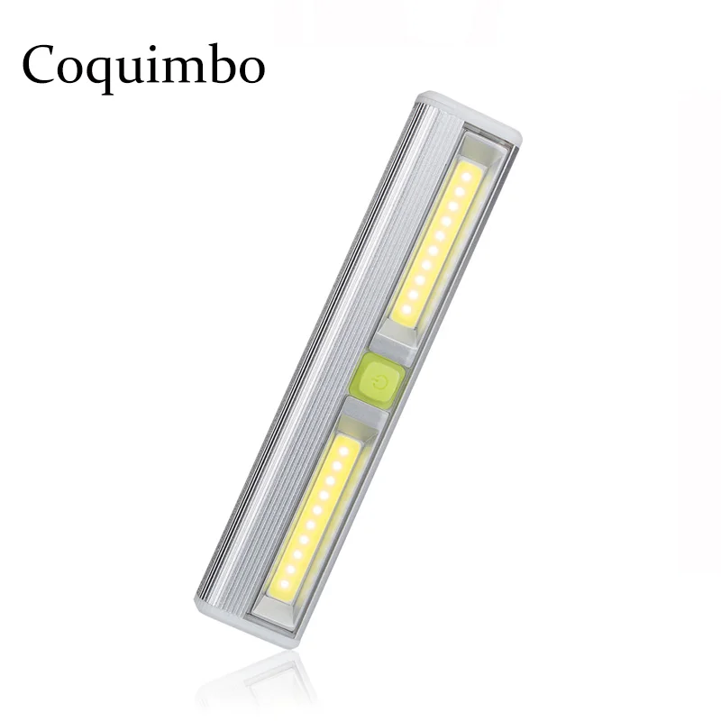 магнитные Супер яркий Мини COB Светодиодные стены переключатель Светодиодный