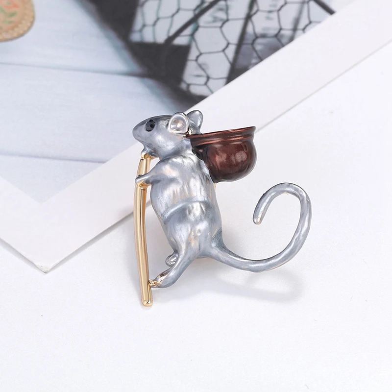 

20Pcs Animal Shape Pin Brooch Little Mouse Zodiac Jewelry Jewelry