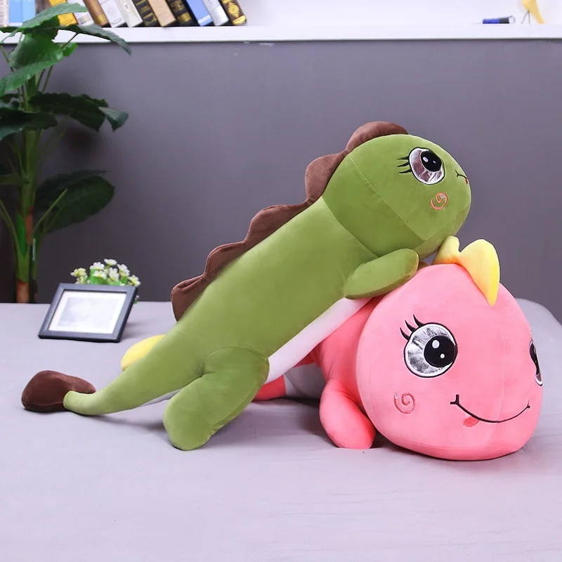 

80cm-120cm Soft Kawaii Big Eyes Dinosaur Plush Toy Cartoon Animal Dinosaur Stuffed Doll Sofa Bed Pillow Cushion Birthday Gift