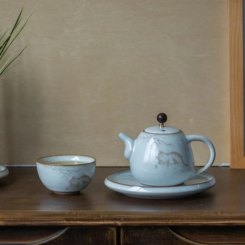 

Retro High Temperature Firing Ceramic Hotel Mug Vintage Water Mug Handmade Tea Cup 150ml Porcelain Owner Cup Kung Fu Tea Cup