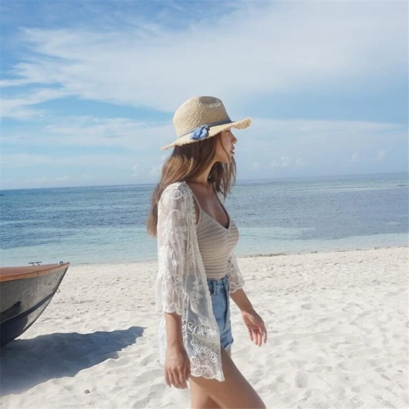 Новое поступление, сексуальный пляжный кружевной купальник, накидка для девушек, парео, Пляжная накидка, женская пляжная одежда, накидка, Saida de Praia# Q139