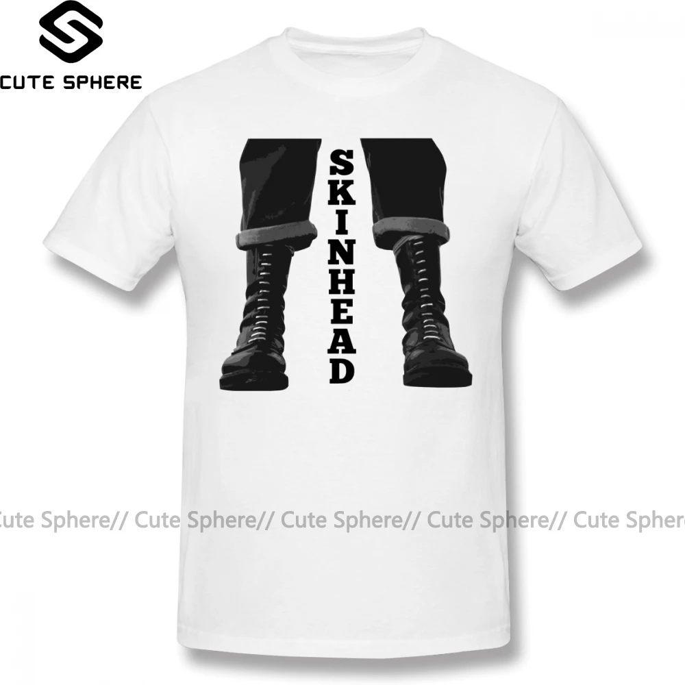 Skinhead футболка Skinhead Футболка с принтом Повседневная футболка мужская Милая 5x хлопковая футболка с коротким рукавом