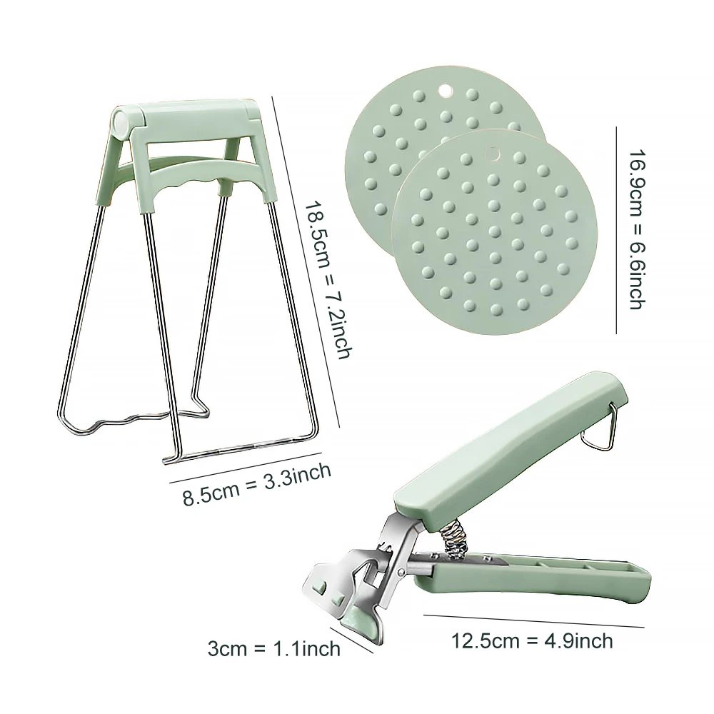 4 шт. зажим для чаши из нержавеющей стали захват горячей посуды захвата