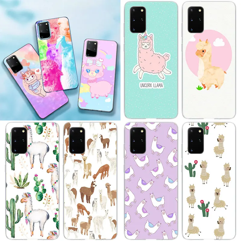 Мягкий чехол для телефона с ламой-альпакой для Samsung Galaxy Note 10 20 S21 Ultra S21 5G S20 FE S10 Lite S10E S9 Plus S8 + силиконовый чехол