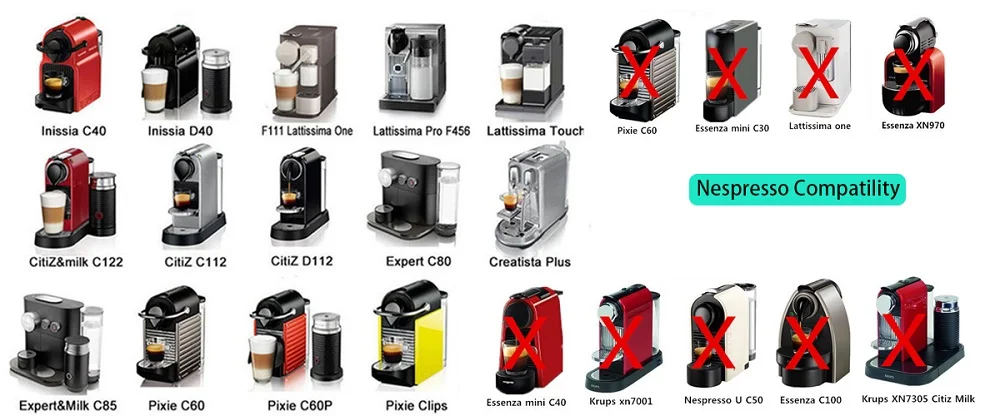 2 использования русскоязычная заправка кофе капсулы для Nespresso фильтр Pod кофе машина с одноразовыми фольгами уплотнения и нержавеющая сталь губ