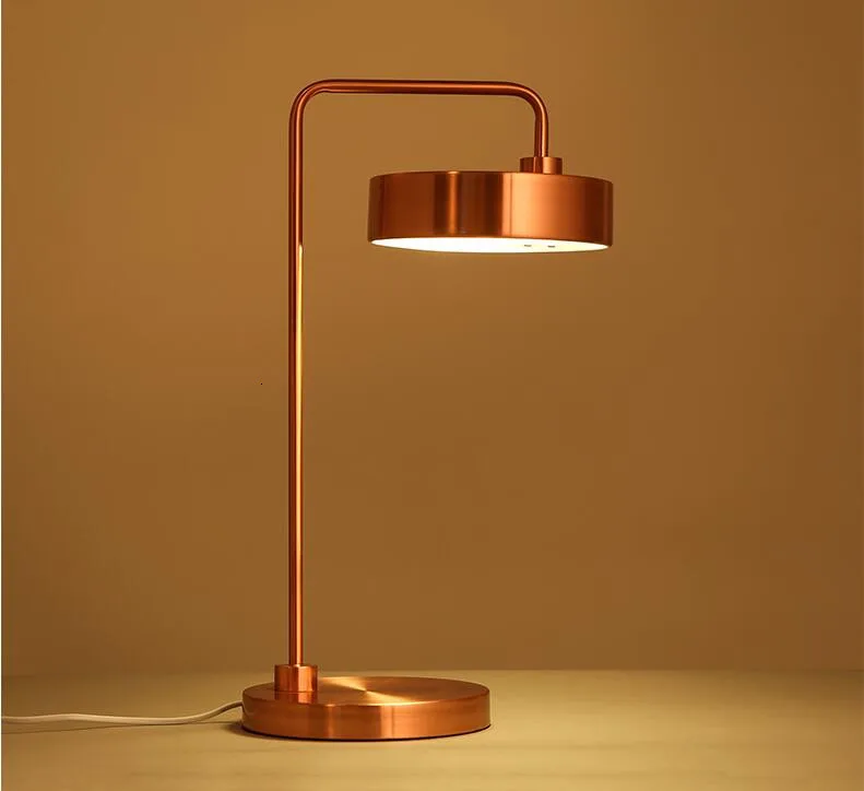 Простой красочный круглый Настольный светильник Настольная лампа прикроватная