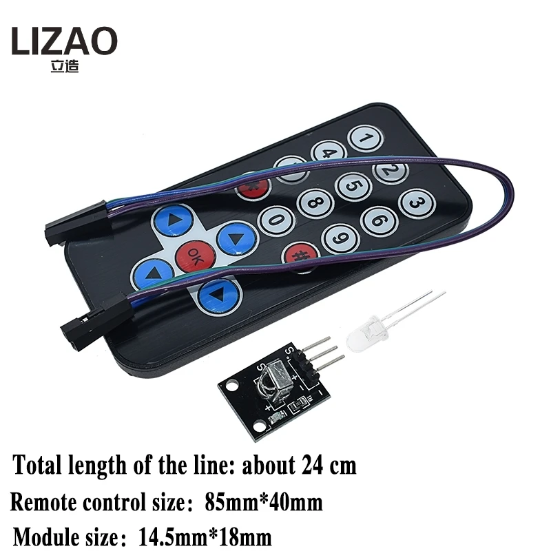 1 лот инфракрасный ИК беспроводной модуль дистанционного управления наборы DIY Kit