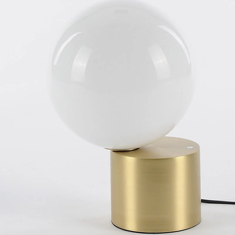 Нордический стеклянный глобус светодиодный настольный светильник для спальни