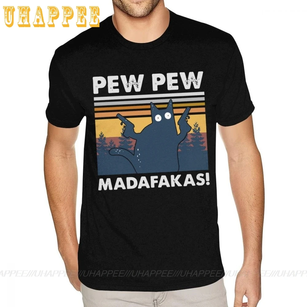 Мужские Винтажные рубашки с изображением кота ПЕВА мадафаки 5XL|Мужские футболки|