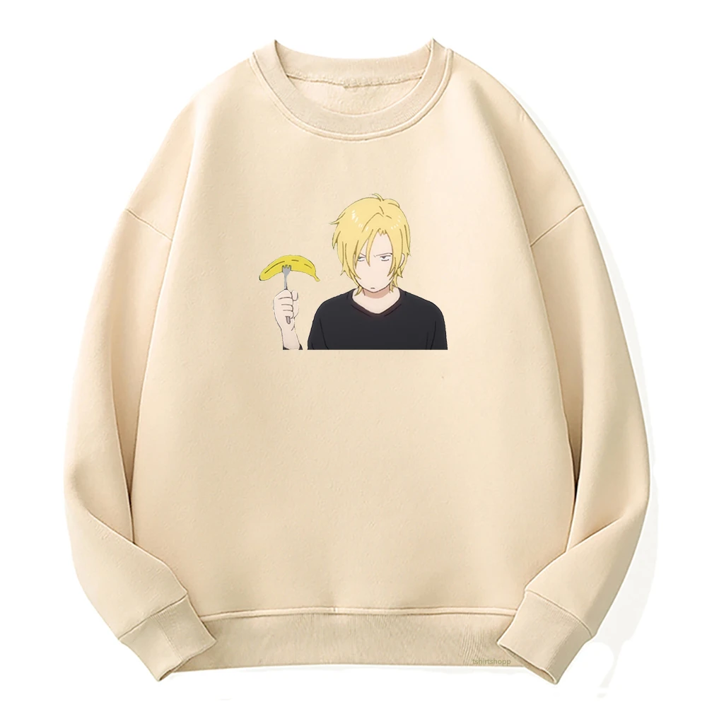 

Anime Banana Fish Hoodie Women Kawaii Ash Lynx Hoodies Woman Harajuku Manga Eiji Hoody Fleece Crew Neck Pullovers Sweatshirts