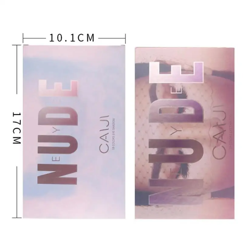 18 цветов мерцающие блестящие тени для век пудра матовые косметика макияж