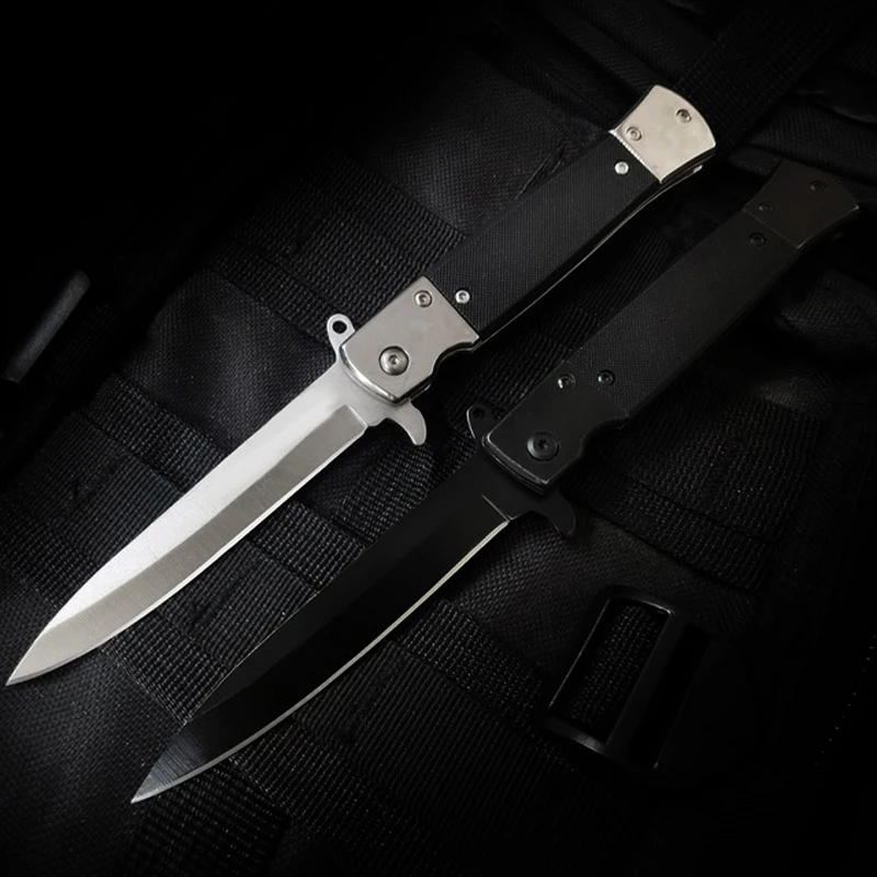 

440C Tactical Folding Knife Pocket Outdoor Survival Hunting Camping Quick Open G10 Stainless Blade Knifes Utility Knives