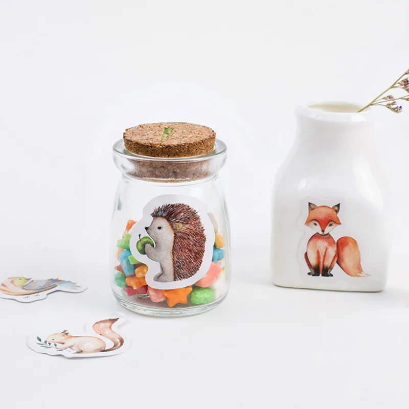 Забавные наклейки в виде лесных животных для стайлинга автомобилей велосипедов