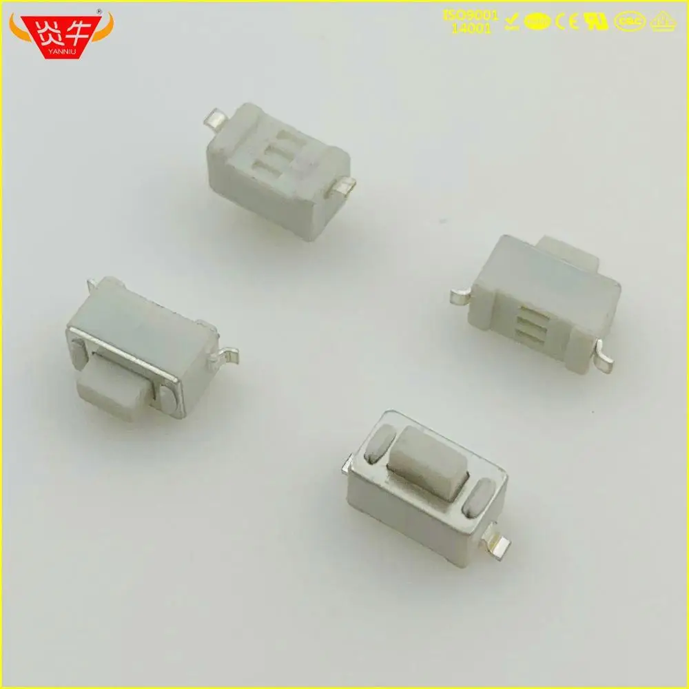 

3 6 5 SMALL 2P TACT SWITCH SMT SMD 2PIN BUTTON TOUCH MICRO MOVEMENT SILVER PLATED CONTACTS HIGH TEMPERATURE RESISTANCE MINI