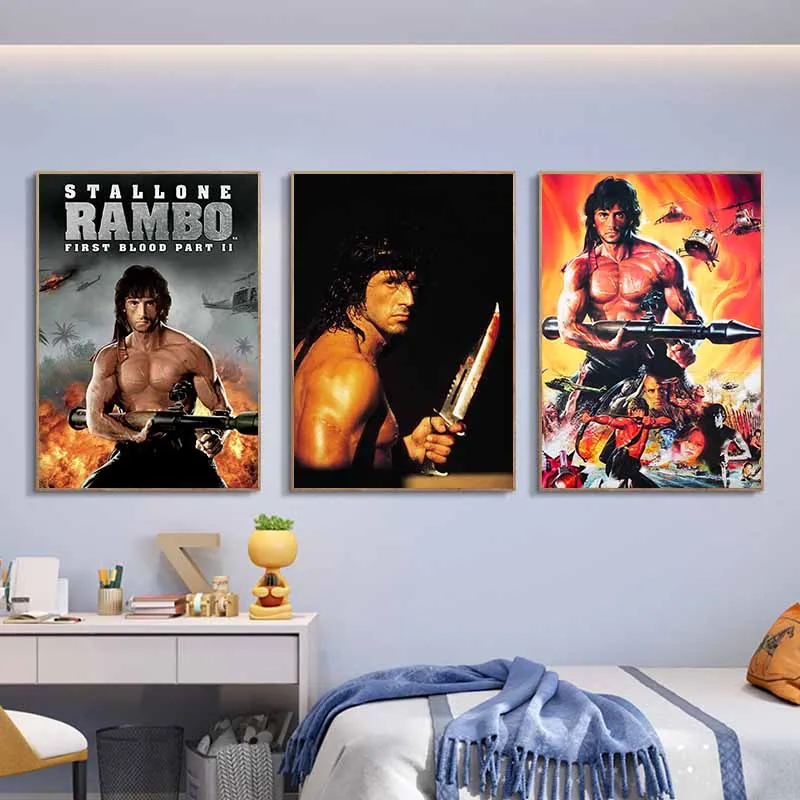 Классические декоративные настенные постеры и принты Rambo First крови для гостиной