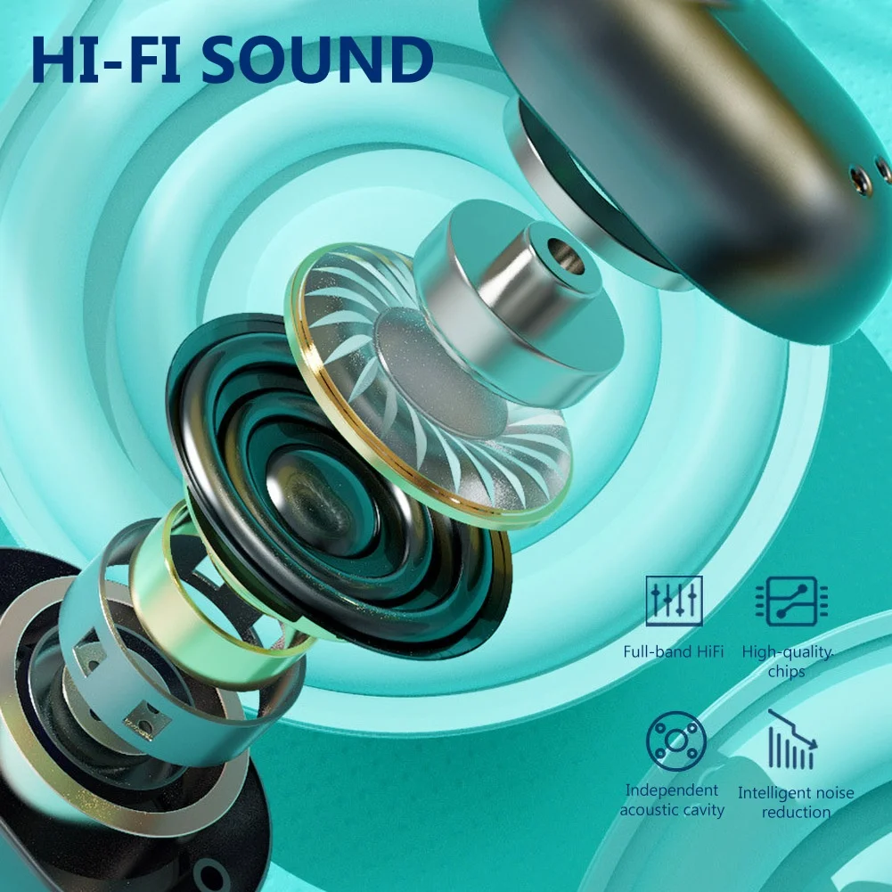 A10 наушники-вкладыши TWS Bluetooth 5 0 Беспроводной Hi-Fi с цифровым зарядным устройством