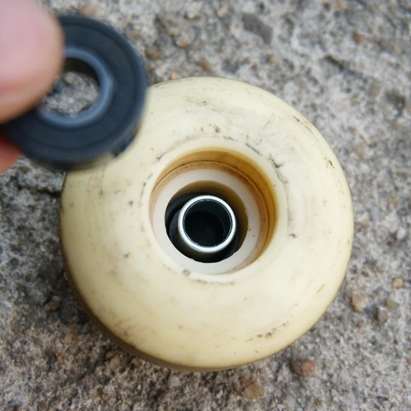 

200Pcs Skateboard Bearing Sleeve Wheel Pulley Bearing Fixed Wheel Rotation Stabilizer Universal Accessories