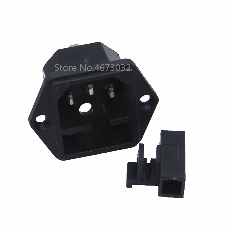 3 Pin IEC 60320 C14 на входе 1 шт. штепсельная вилка 15A AC 250V с держателем предохранителя