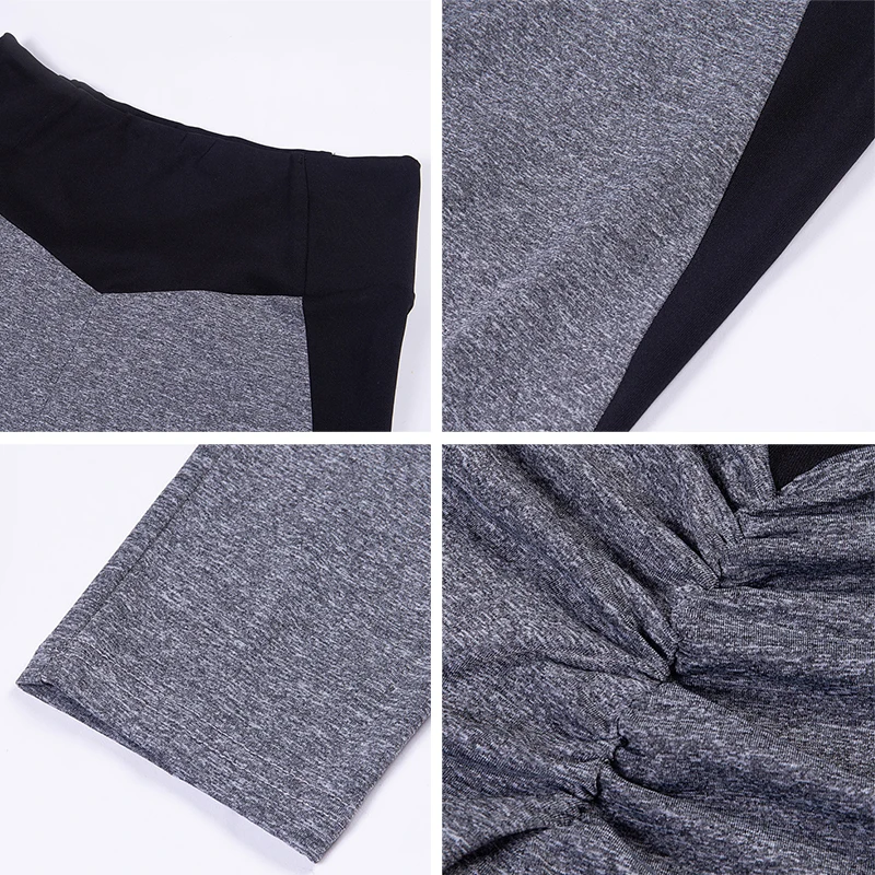 

Fashion Patchwork Women Leggings High Waist Elastic Push Up Spandex Ankle-Length Legging Causal Leggings Fitness Female