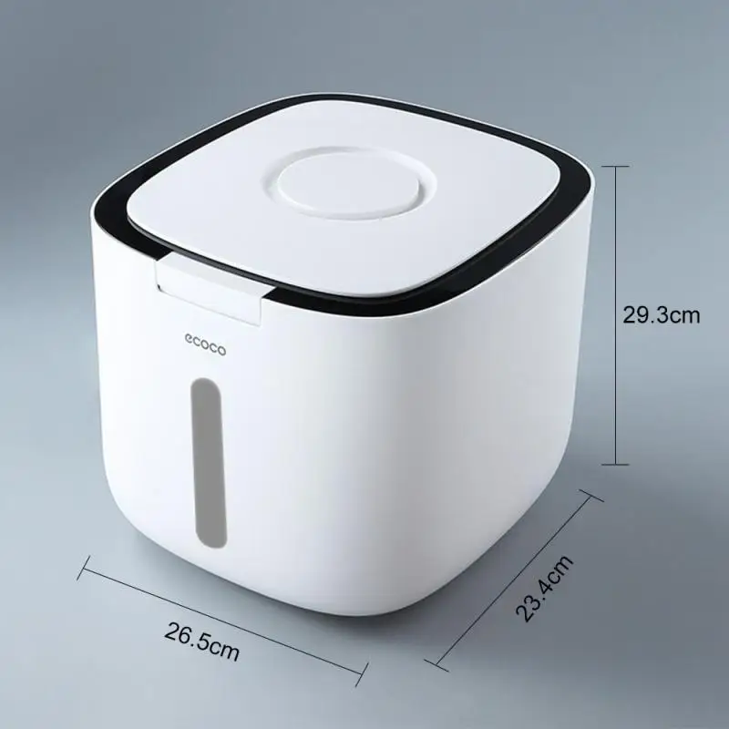 

10KG Kitchen Nano Rice Buckets Food Insect-Proof Moisture-Proof Sealed Rice Cylinders Plastic Grain Household Storage Rice Boxes