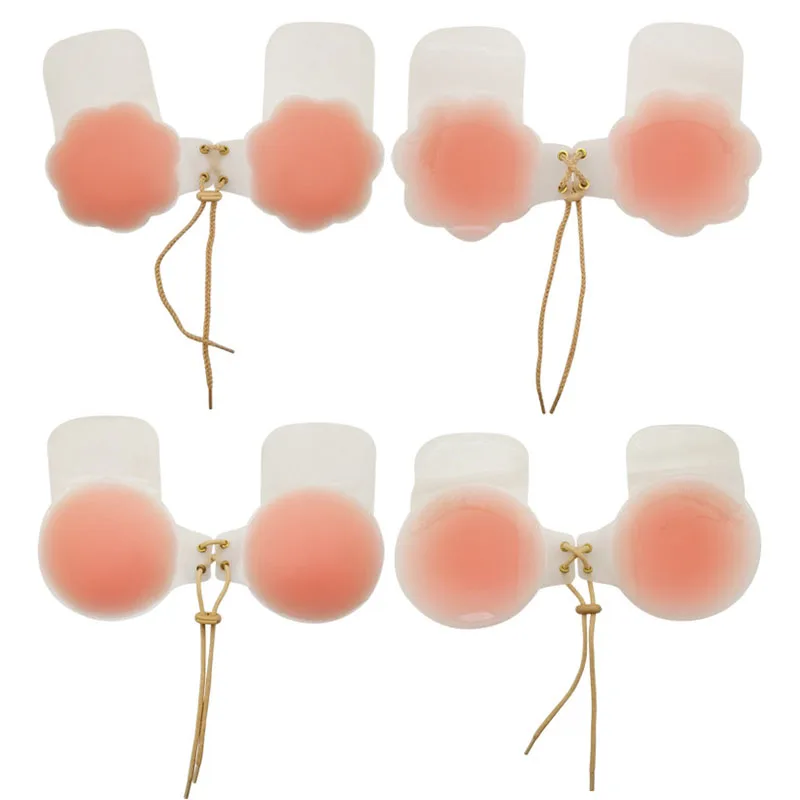 

2022 Seamless Wireless Adhesive Stick Bra Strapless Push Up Bras Women Sexy Backless Lingerie Invisible Silicone Bralette