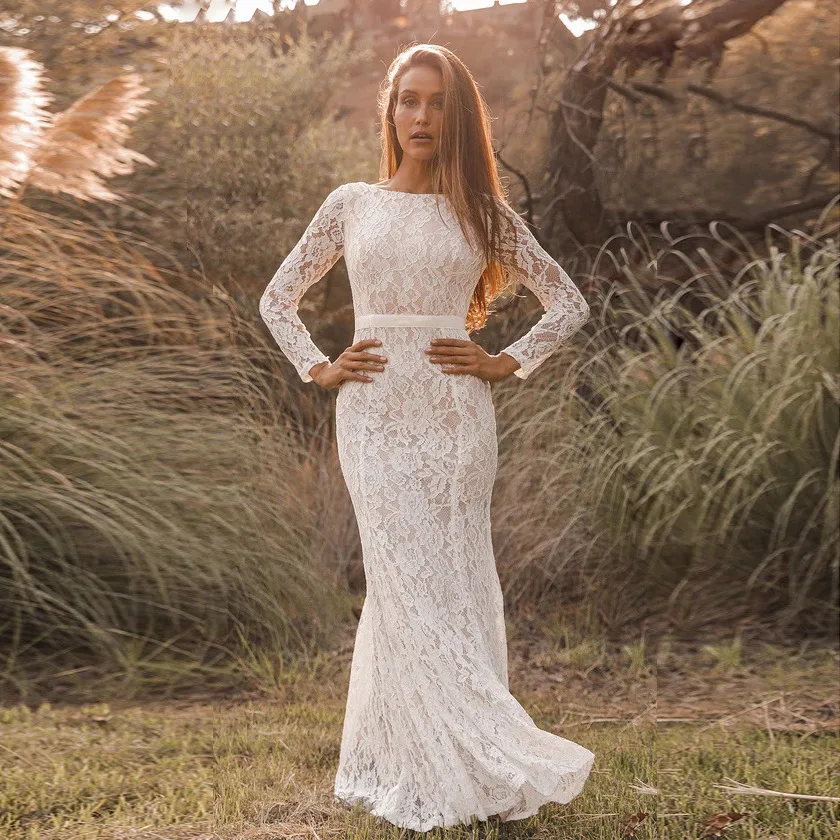 

2021 New Hot-Selling Women's Lace Stitching Maternity Pleated Skirt Long-Sleeved Slit Photography With Long Dress