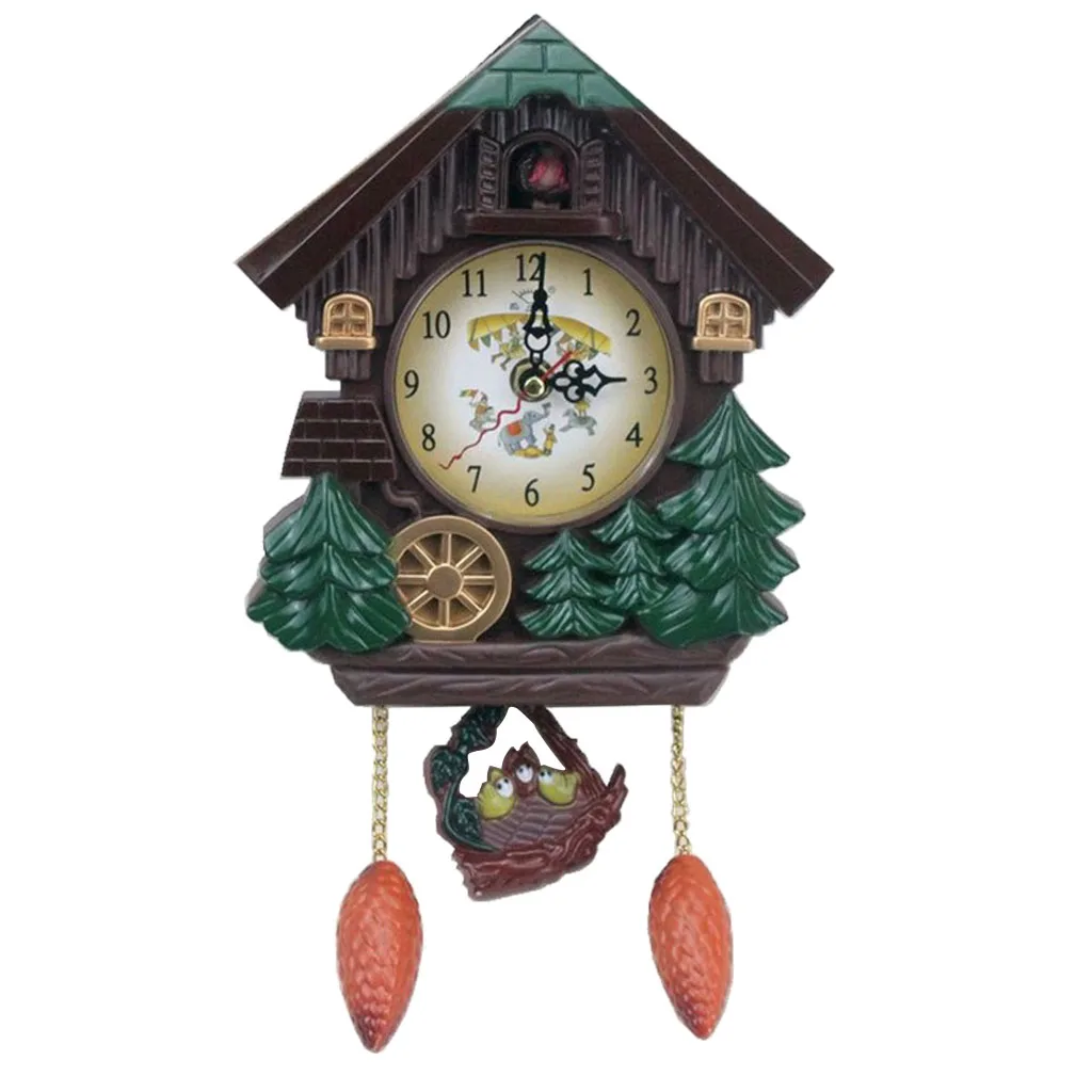 Plastic Cuckoo Coo Living Room Rocking Wall Clock for Kid | Дом и сад
