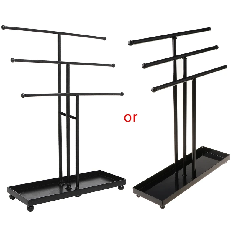 

Metal 3 Tier Tabletop Bracelet & Necklace Jewelry Organizer Display Tree RackDirect Transportation