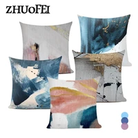 home pillow covers decorative abstract oil painting cushion cover splashed ink creative pillowcase modern minimalist pillow case