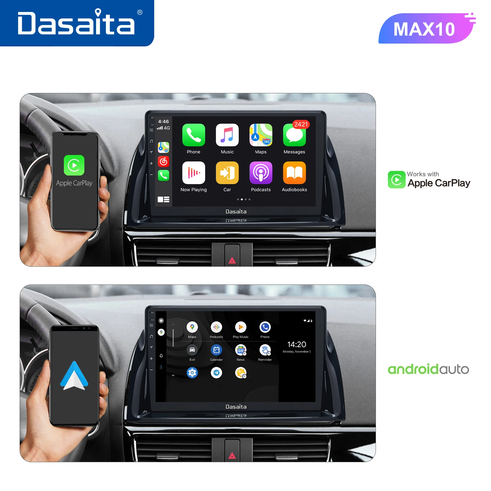 Dasaita 10 2 &quotIPS Экран Car Android 0 навигации для Mazda CX5 CX-5 GPS 2012 2013 2014 2015 DSP Авто MAX10 64G